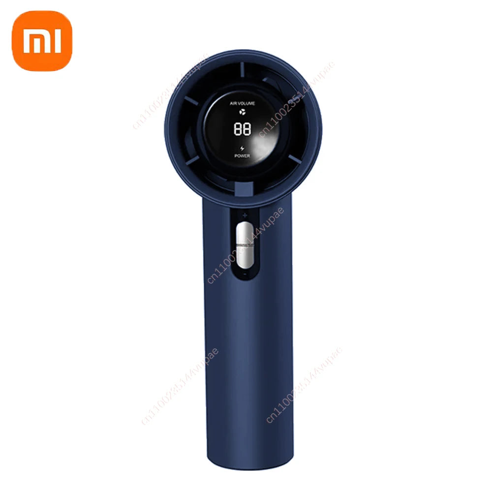 Xiaomi Ultra Mini USB ventiliatorius su LED ekranu – tylus, 100 greičių, įkraunamas